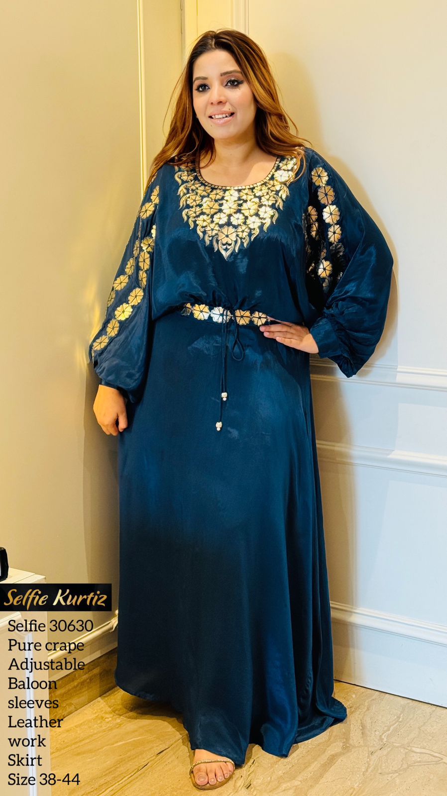 Aarvika Skirt Set- Navy